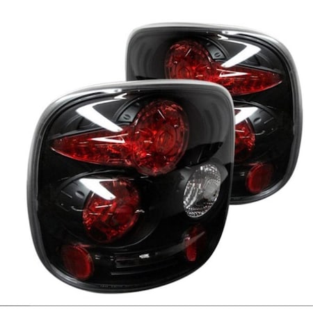 Spyder Spyder 5002105 Chevy Silverado Stepside Black & Red Euro Tail Lights 5002105